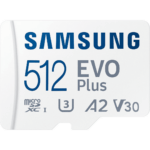 Cartão Micro SD Samsung Evo Plus 512GB, Com Adaptador 130MB/s - Imagem 2