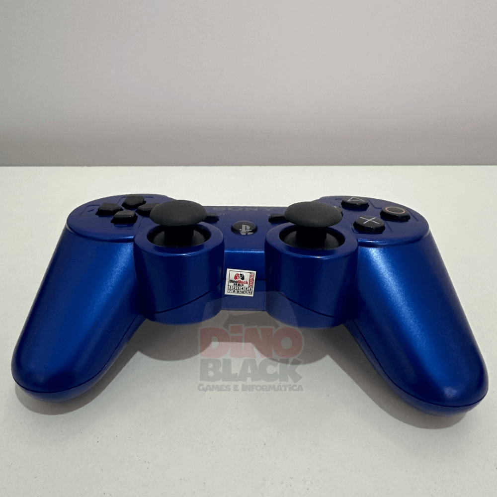 Controle Sony Dualshock 3 Azul Metálico - Original - PS3 - Imagem 5