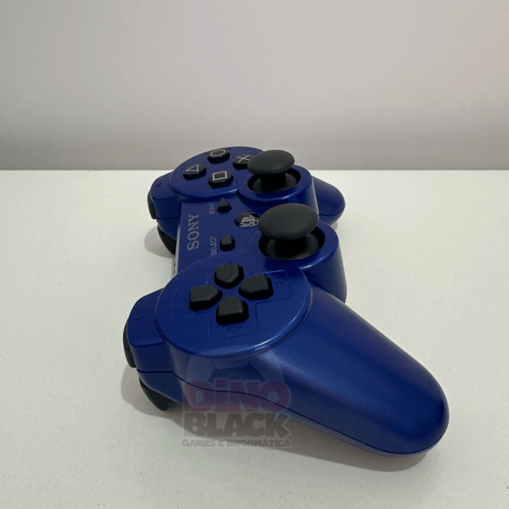 Controle Sony Dualshock 3 Azul Metálico - Original - PS3 - Imagem 8