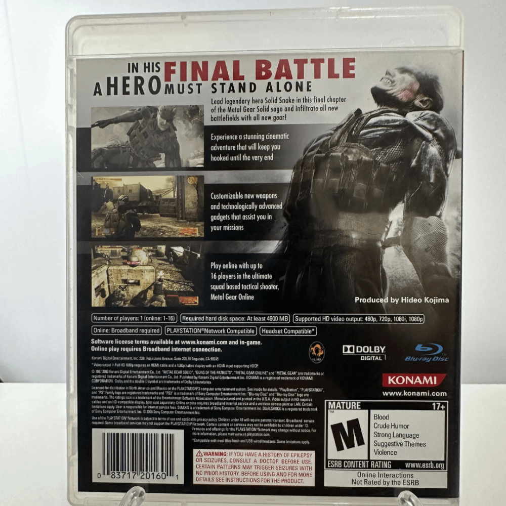 Metal Gear Solid 4: Guns of the Patriots - PS3 - Imagem 8