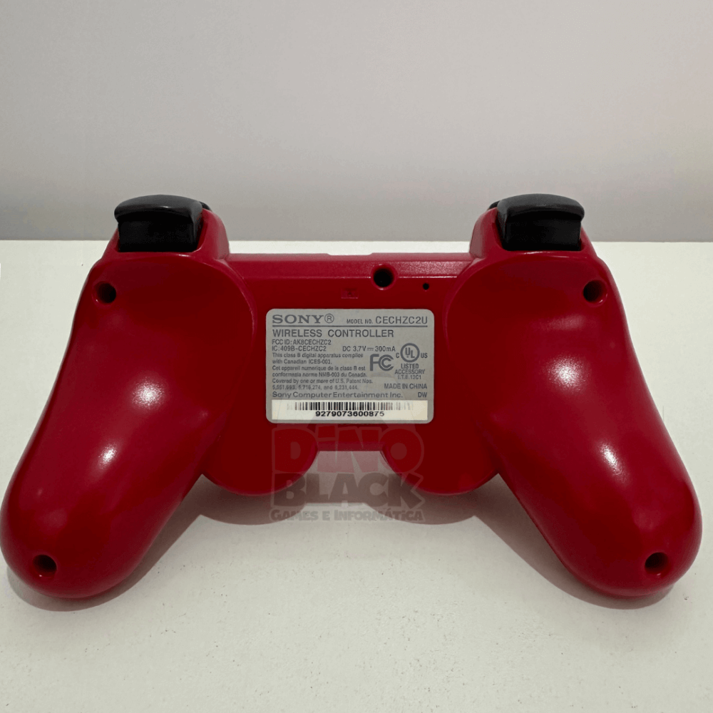 Controle Sony Dualshock 3 - Vermelho Escuro - Original - PS3 (Deep Red) - Imagem 5