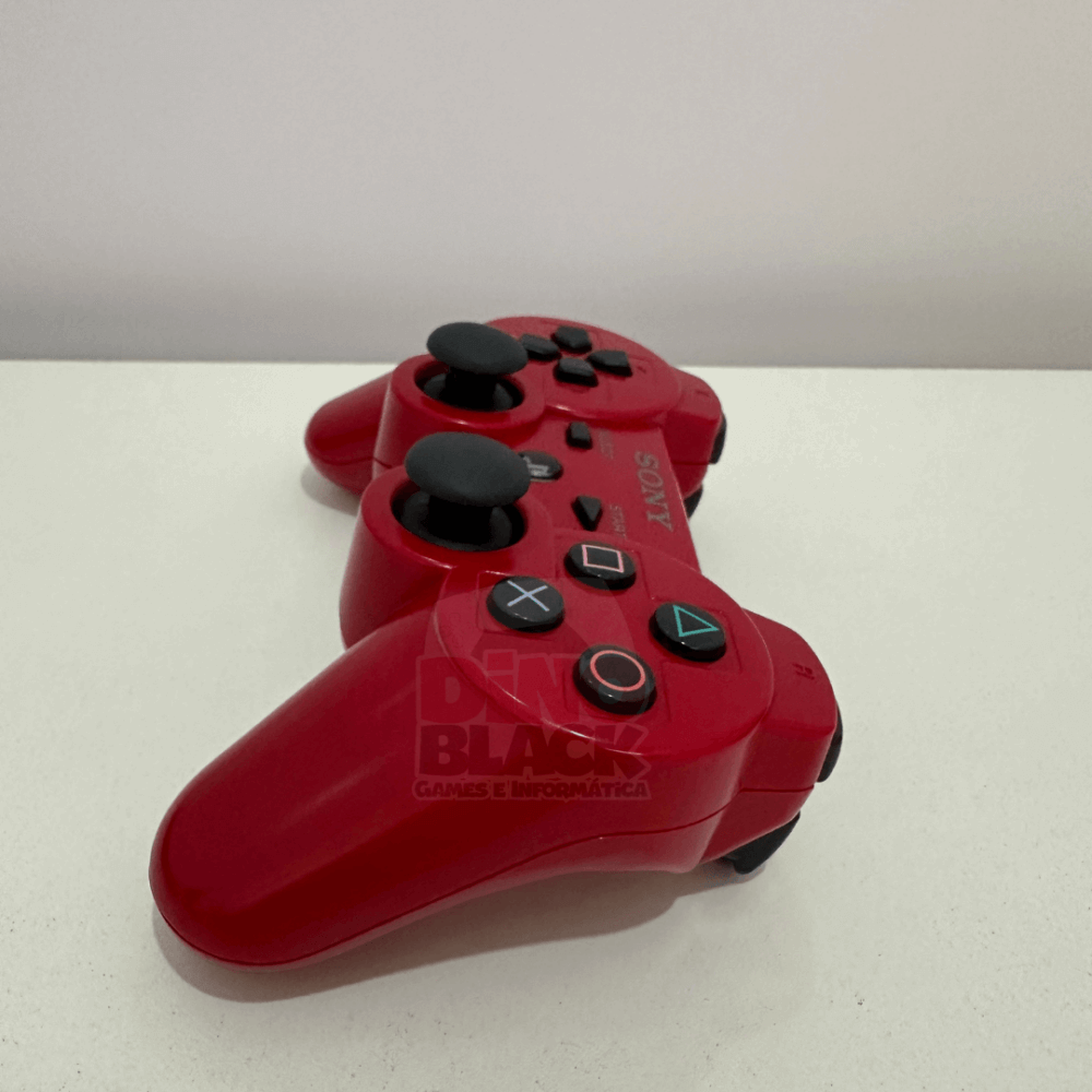 Controle Sony Dualshock 3 - Vermelho Escuro - Original - PS3 (Deep Red) - Imagem 6