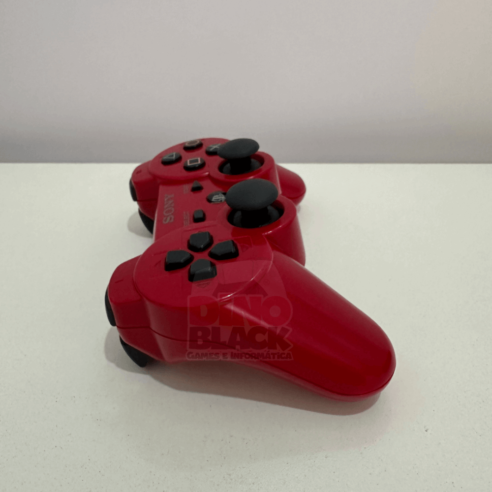 Controle Sony Dualshock 3 - Vermelho Escuro - Original - PS3 (Deep Red) - Imagem 7