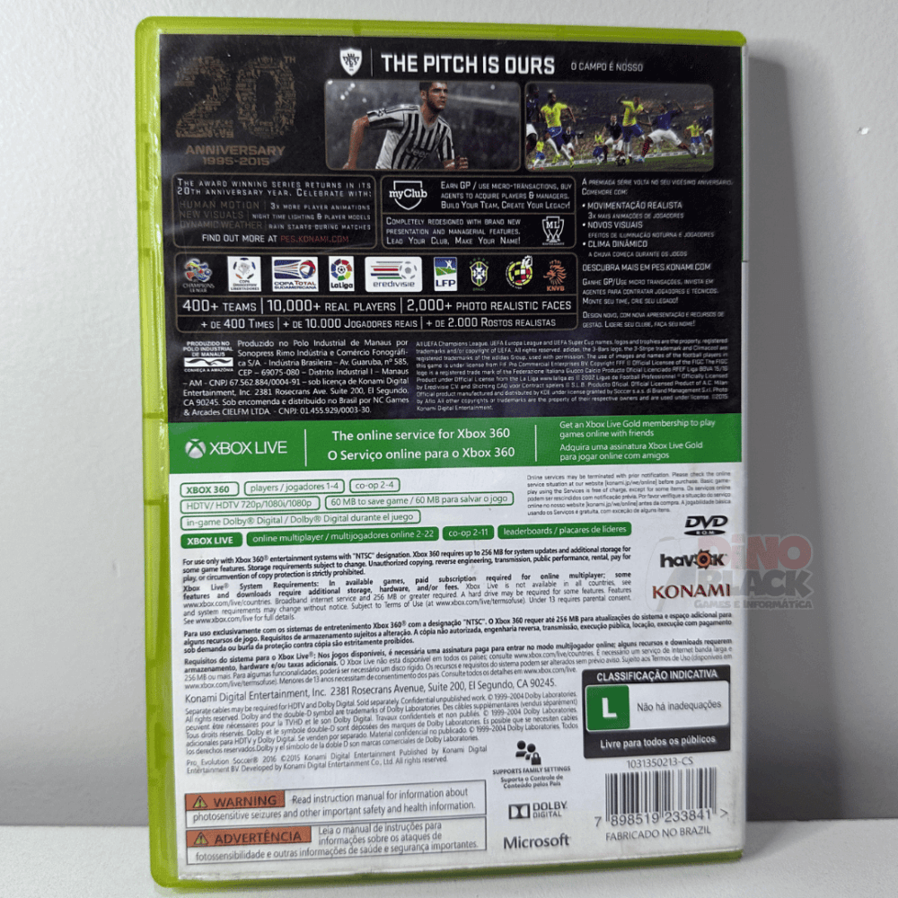 Pro Evolution Soccer 2016 (PES 2016) - Xbox 360 - Imagem 4