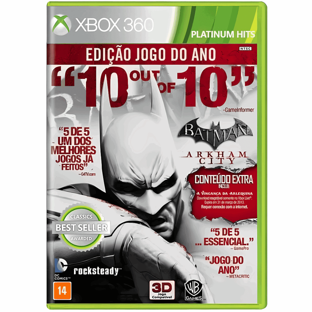 Batman: Arkham City (Platinum Hits) Edição Jogo do Ano - Xbox 360 - Imagem 2