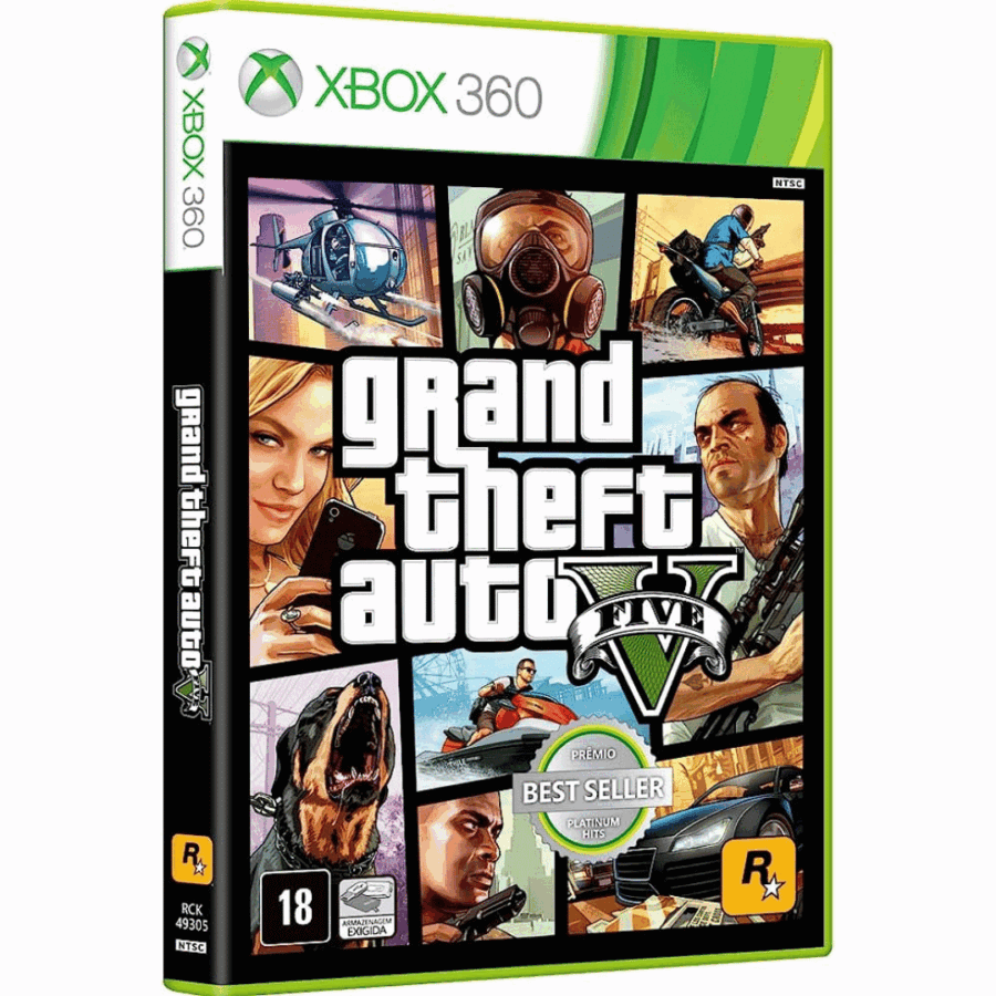 Grand Theft Auto V - GTA 5 - Microsoft Xbox 360 - PAL - Très Bon état