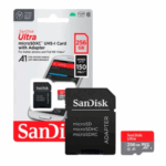 Cartão Micro SD SanDisk Ultra 256GB, Com Adaptador 100MB/s - Original - Imagem 2