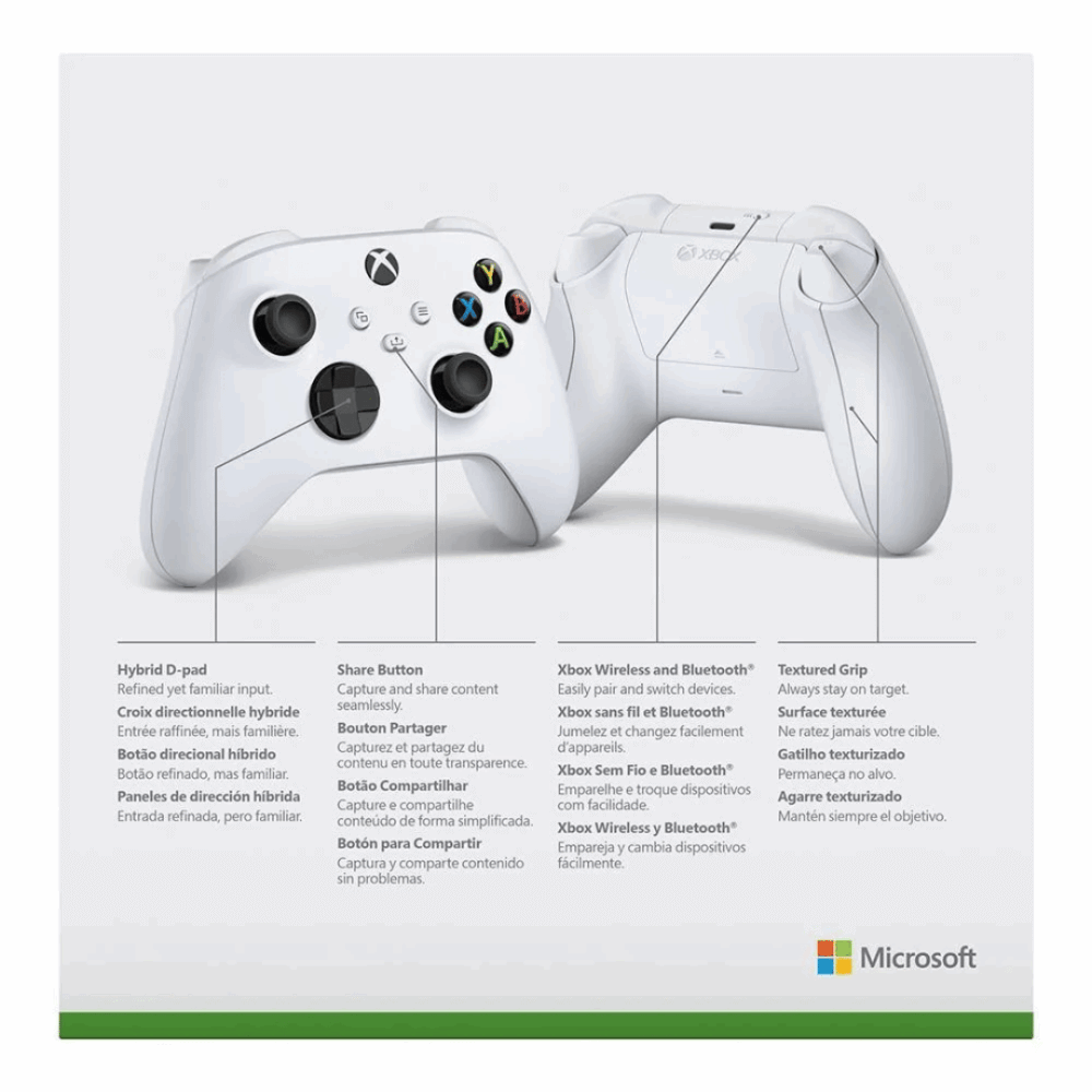 Controle Sem Fio Xbox – Robot White - Imagem 5