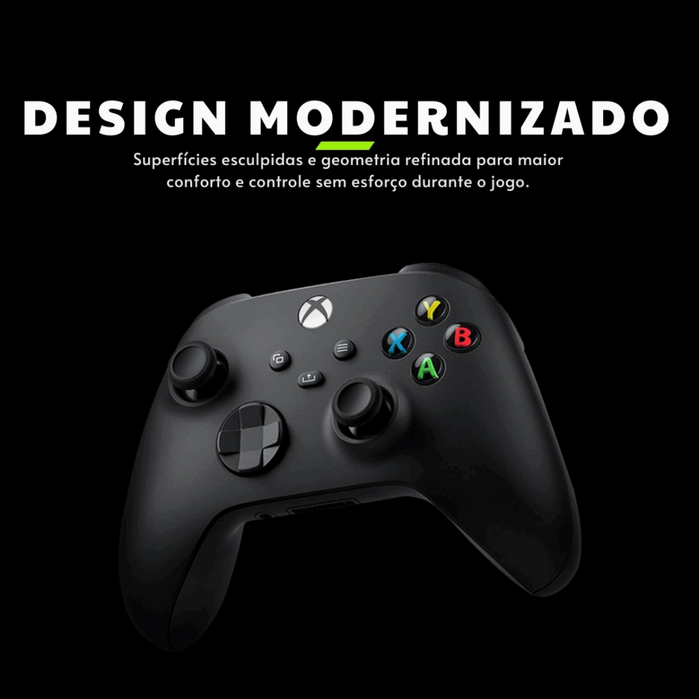 Controle Sem Fio Xbox – Carbon Black - Com Fio - Imagem 9