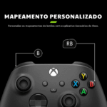 Controle Sem Fio Xbox – Carbon Black - Com Fio - Imagem 7