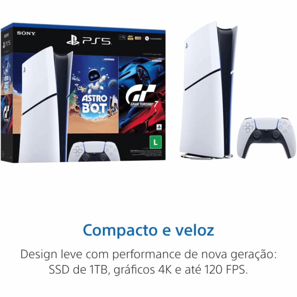 Console PlayStation®5 Slim Edição Digital - Bundle Astro Bot e Gran Turismo 7 - Imagem 4