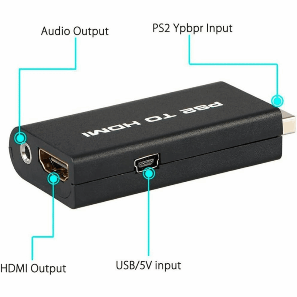 Adaptador HDMI para PS2 – Conversor Áudio e Vídeo para TV e Monitor - Imagem 5